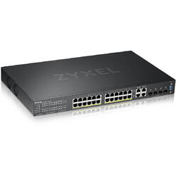 GS2220-28HP, 24 Porturi Gigabit + 4x RJ45/SFP PoE