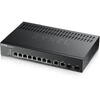 Switch ZyXEL GS2220-10HP, 8 Porturi Gigabit + 2x RJ45/SFP PoE