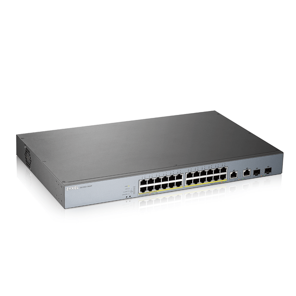 Switch ZyXEL GS1350-26HP, 24 Porturi Gigabit PoE + 2x SFP