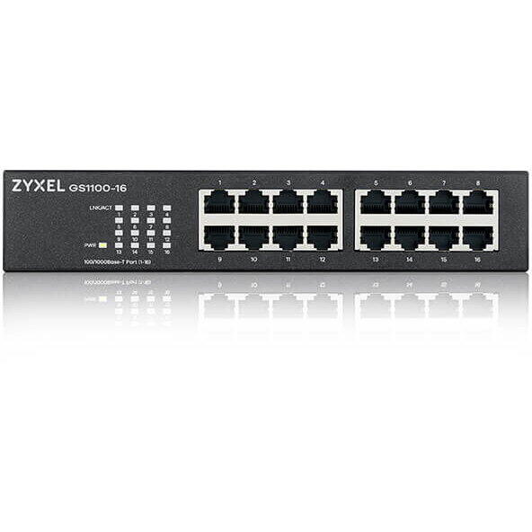 Switch ZyXEL GS1100-16 v3, 16 Porturi Gigabit