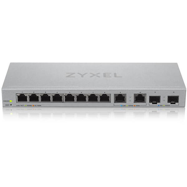 Switch ZyXEL XGS1210-12, 8 Porturi 2.5 Gigabit + 2x SFP+