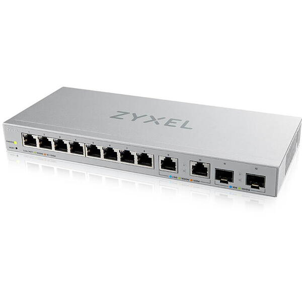 Switch ZyXEL XGS1210-12, 8 Porturi 2.5 Gigabit + 2x SFP+