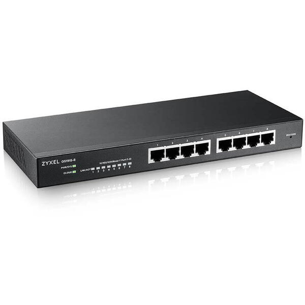 Switch ZyXEL GS1915-8, 8 Porturi Gigabit