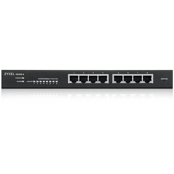 Switch ZyXEL GS1915-8EP, 8 Porturi Gigabit PoE