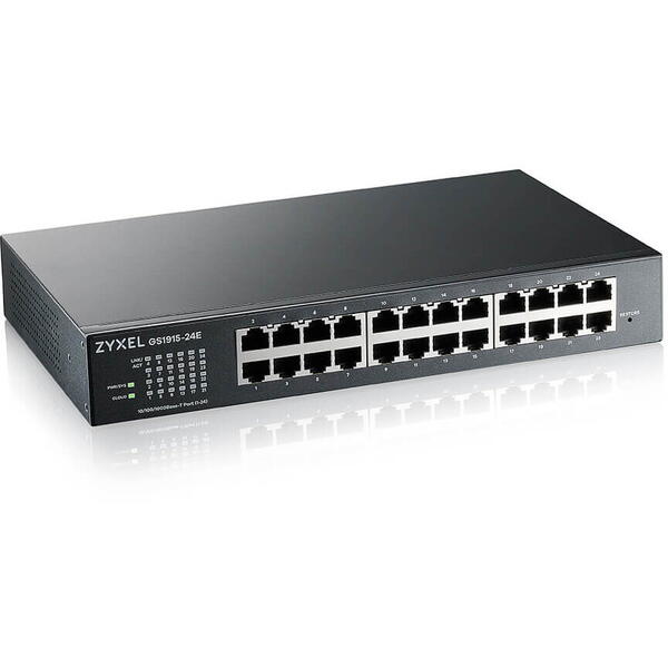 Switch ZyXEL GS1915-24E, 24 Porturi Gigabit