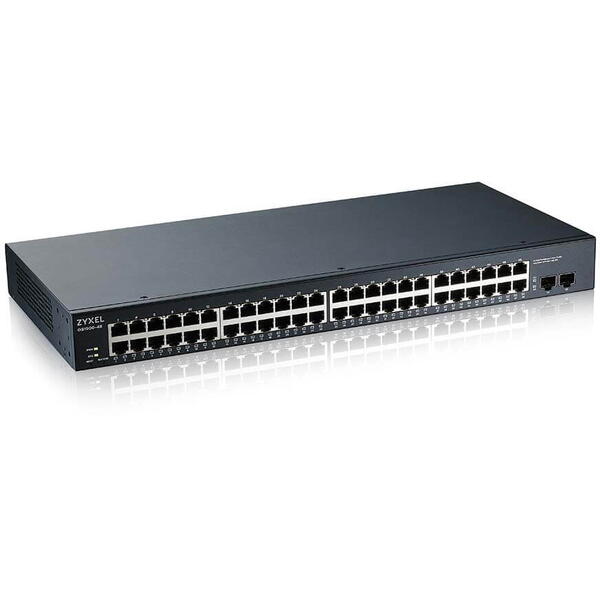 Switch ZyXEL GS1900-48 v2 48 Porturi Gigabit + 2x SFP