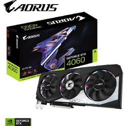 Placa video Gigabyte AORUS GeForce RTX 4060 ELITE 8GB GDDR6 128 bit DLSS 3.0