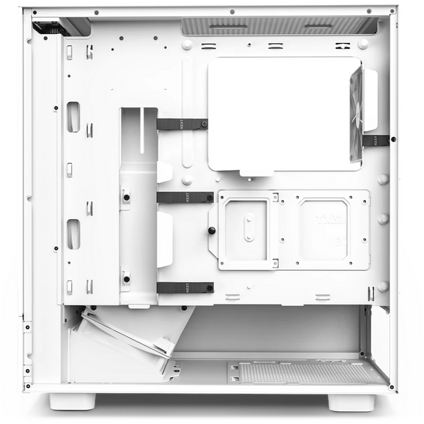 Carcasa NZXT H5 Flow RGB, Alb