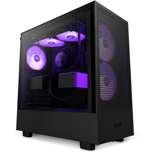 Carcasa NZXT H5 Flow RGB, Negru