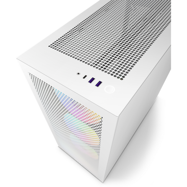 Carcasa NZXT H7 Flow RGB, Alb