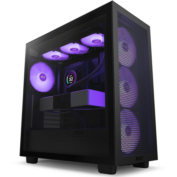 Carcasa NZXT H7 Flow RGB, Negru