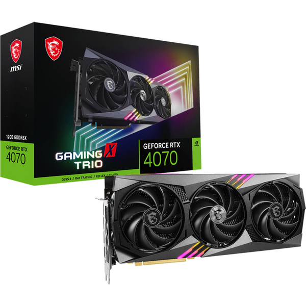 Placa video MSI GeForce RTX 4070 GAMING X TRIO 12GB GDDR6X 192 bit DLSS 3.0