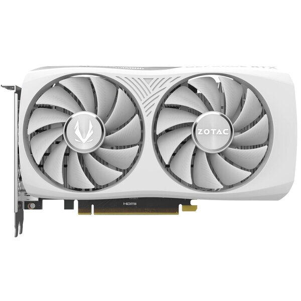 Placa video Zotac GeForce RTX 4060 Twin Edge OC 8GB GDDR6 DLSS 3.0 128 bit White Edition