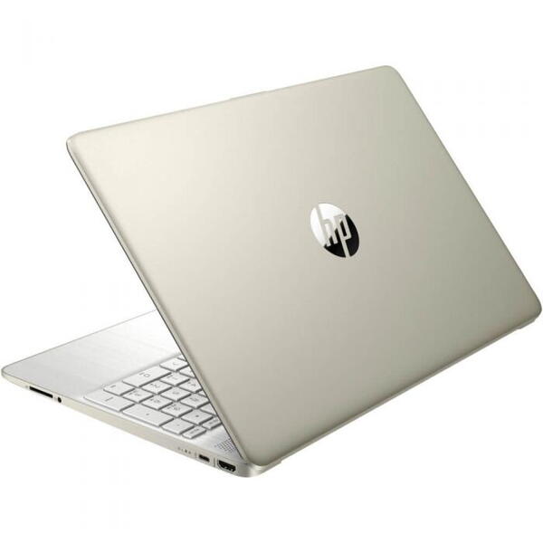 Laptop HP 15s-fq5004nq, 15.6 inch FHD IPS, Intel Core i7-1255U, 16GB DDR4, 1TB SSD, Intel Iris Xe, Free DOS, Pale Gold