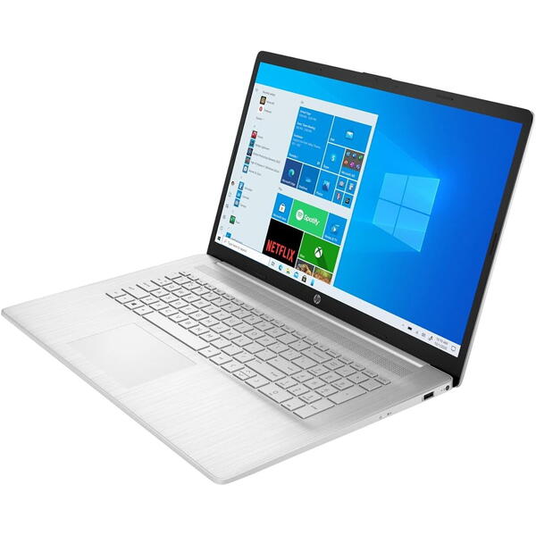 Laptop HP 17-cn2026nq, 17.3 inch FHD IPS, Intel Core i7-1235U, 16GB DDR4, 512GB SSD, Intel Iris Xe, Windows 11 Home, Natural Silver