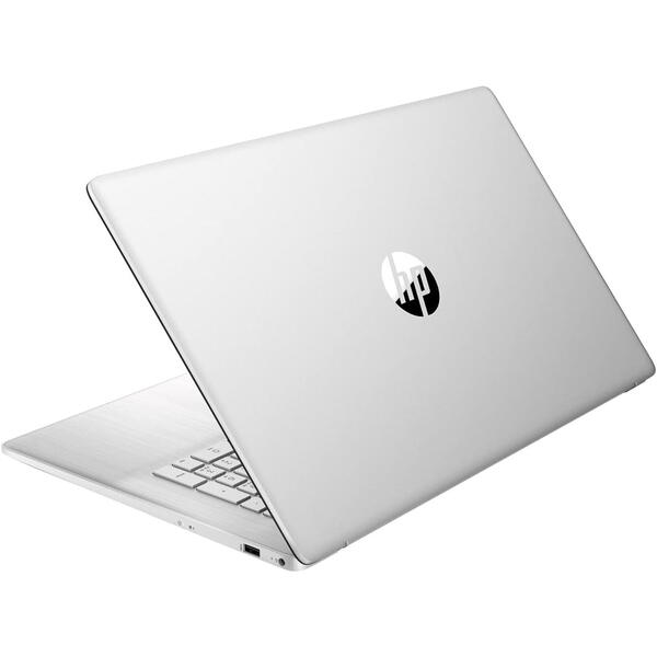Laptop HP 17-cn2026nq, 17.3 inch FHD IPS, Intel Core i5-1235U with IPU, 8GB DDR4, 512GB SSD, Intel Iris Xe, Free DOS, Natural Silver