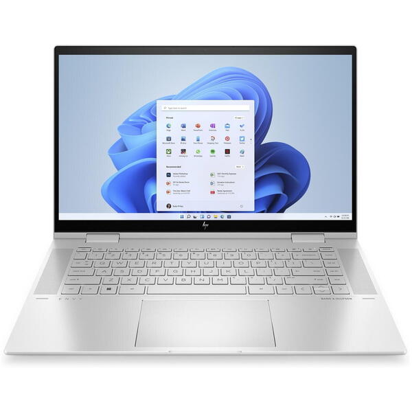 Laptop HP ENVY 16-h0006nq, 16 inch WQUXGA, Intel Core i7-12700H, 32GB DDR5, 2TGB SSD, GeForce RTX 3060 6GB, FreeDOS, Natural Silver