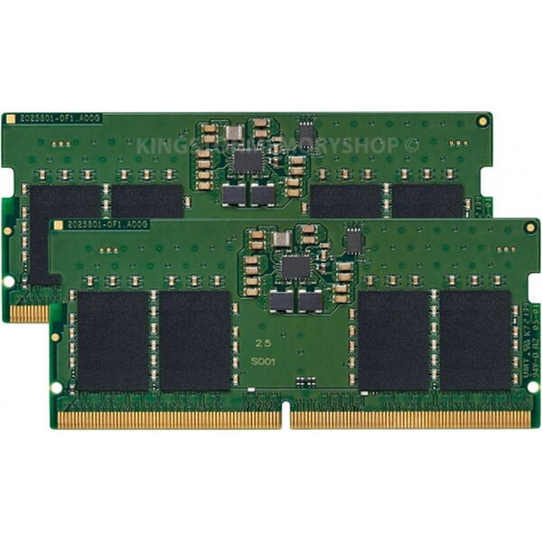 Memorie Notebook Kingston 16GB, DDR5, 4800MHz, CL40, Dual Channel Kit