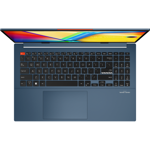 Laptop Asus Vivobook S 15 OLED S5504VA, 15.6 inch 2.8K 120Hz, Intel Core i9-13900H, 16GB DDR5, 1TB SSD, Intel Iris Xe, Windows 11 Pro, Solar Blue