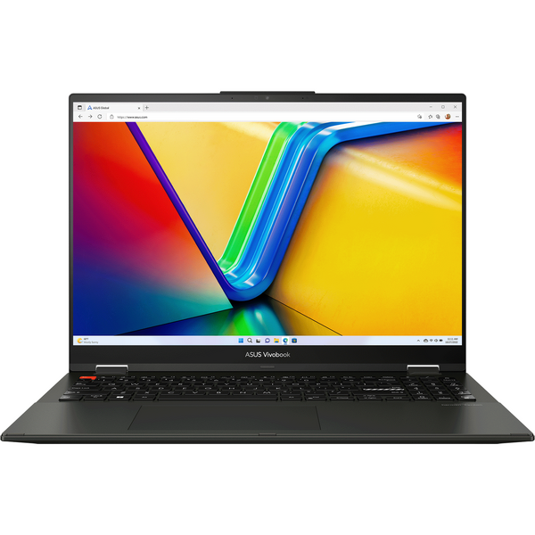 Laptop Asus Vivobook S 16 Flip OLED TP3604VA, 16 inch 3.2K 120Hz Touch, Intel Core i9-13900H, 16GB DDR4, 1TB SSD, Intel Iris Xe, Windows 11 Pro, Midnight Black