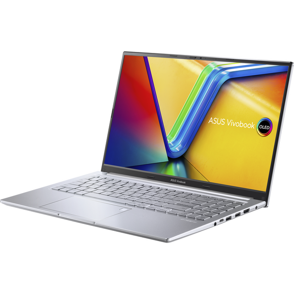 Laptop Asus Vivobook 15 OLED X1505ZA, 15.6 inch OLED FHD, Intel Core i7-1255U, 8GB DDR4, 512GB SSD, Intel Iris Xe, Transparent Silver