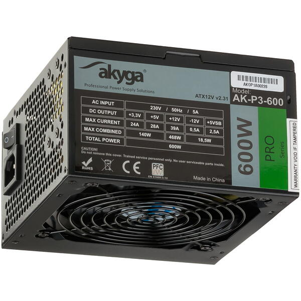 Sursa Akyga Pro AK-P3-600, 600W