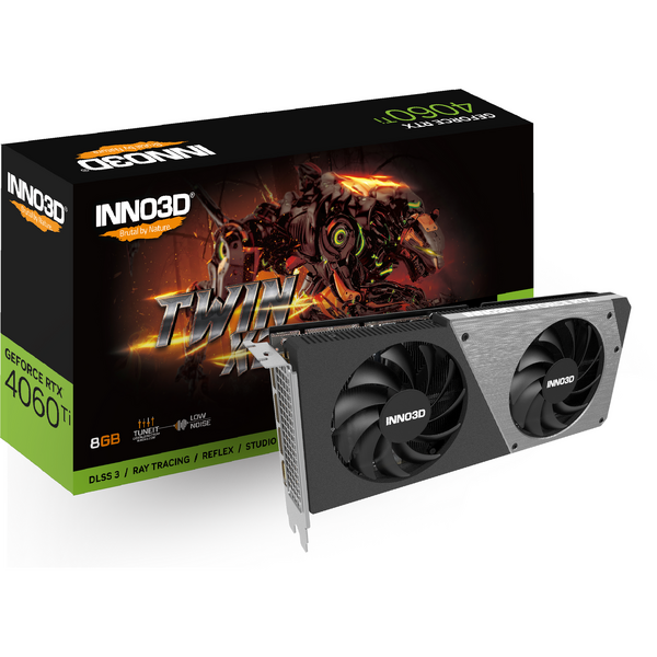 Placa video INNO3D GeForce RTX 4060 Ti Twin X2 8GB GDDR6 128 bit DLSS 3.0