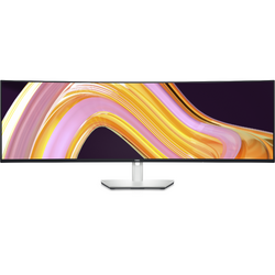 UltraSharp U4924DW Curbat 49 inch DQHD IPS 5 ms 60 Hz USB-C Negru/Argintiu