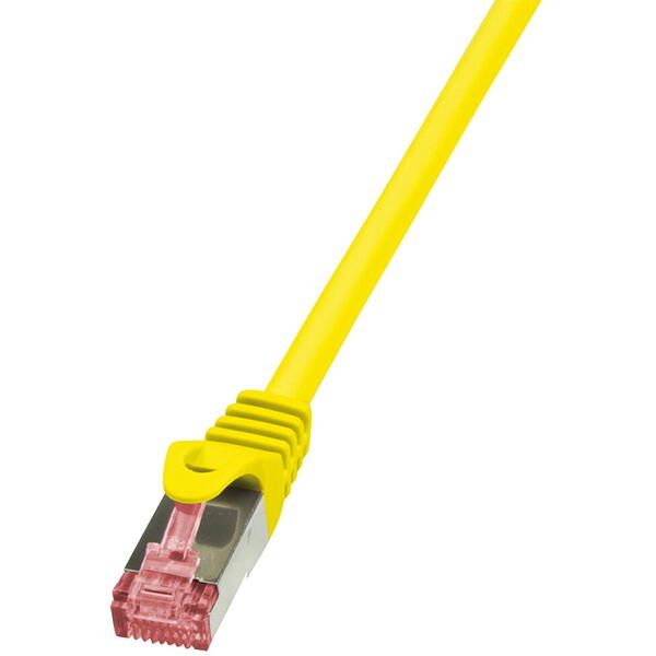 Patch Cord Logilink RJ45, CAT.6, S/FTP, 1.50m, Galben