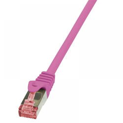 Patch Cord Logilink RJ45, CAT.6, S/FTP, 1.50m, Roz