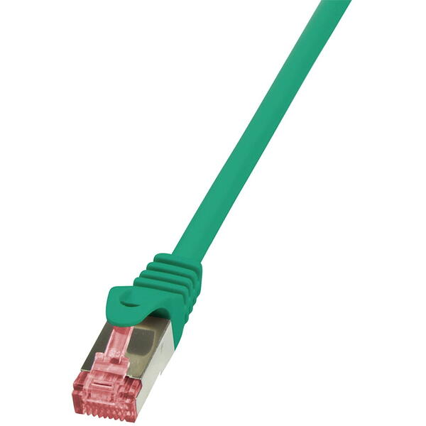 Patch Cord Logilink RJ45, CAT.6, S/FTP, 1.50m, Verde