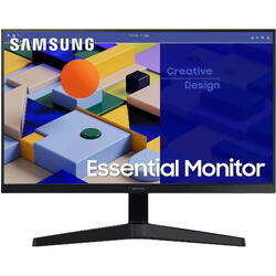 Monitor LED Samsung LS24C314EAUXEN 24 inch FHD IPS 5 ms 75 Hz, Negru