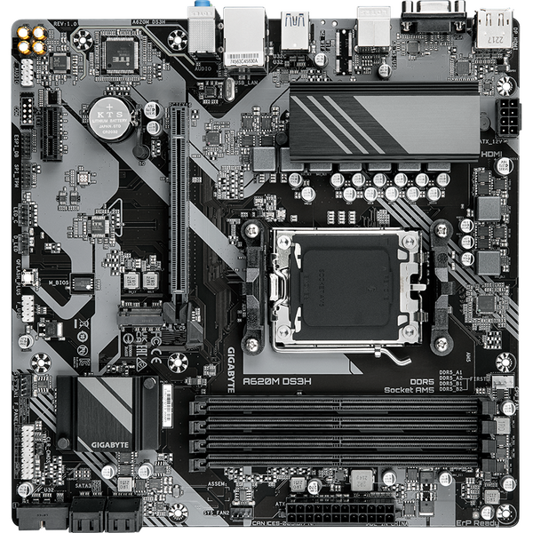 Placa de baza Gigabyte A620M DS3H, Socket AM5