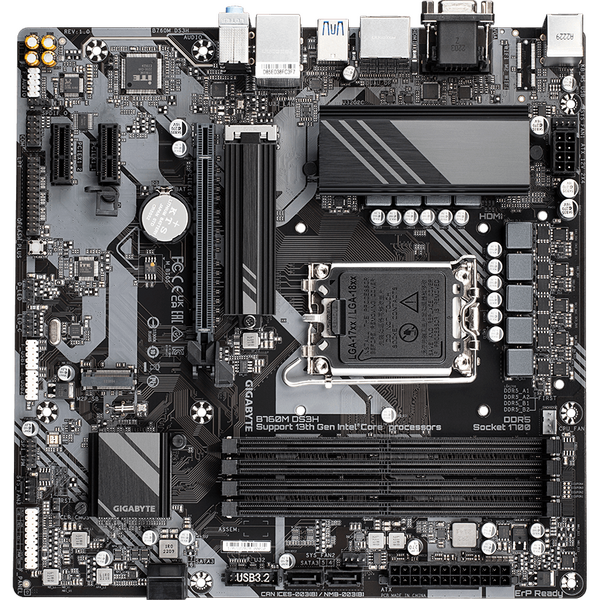 Placa de baza Gigabyte B760M DS3H, Socket 1700