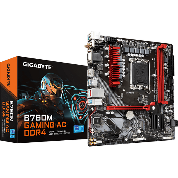 Placa de baza Gigabyte B760M GAMING AC DDR4, Socket 1700