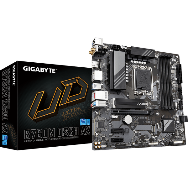 Placa de baza Gigabyte B760M DS3H AX, Socket 1700