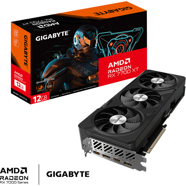 Placa video Gigabyte Radeon RX 7700 XT GAMING OC 12GB GDDR6 1‎92 Bit