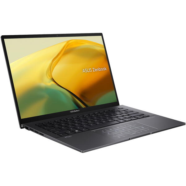 Laptop Asus Zenbook 14 OLED UM3402YA, 14 inch 2.8K 90Hz, AMD Ryzen 5 7530U, 16GB DDR4X, 512GB SSD, Radeon, Win 11 Pro, Jade Black
