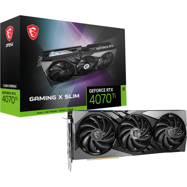 Placa video MSI GeForce RTX 4070 Ti GAMING X SLIM 12GB GDDR6X 192 bit DLSS 3.0