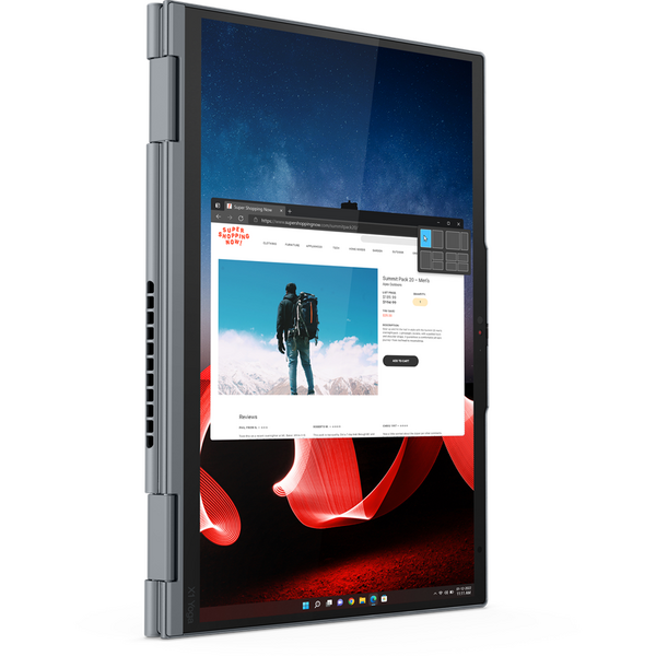 Laptop Lenovo ThinkPad X1 Yoga Gen 8, 14 inch WQUXGA OLED Touch, Intel Core i7-1355U, 32GB DDR5, 1TB SSD, Intel Iris Xe, Win 11 Pro, Storm Grey