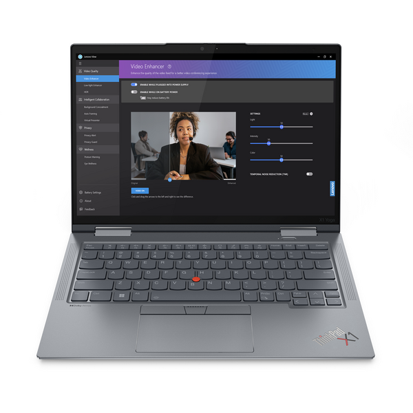 Laptop Lenovo ThinkPad X1 Yoga Gen 8, 14 inch WQUXGA OLED Touch, Intel Core i7-1355U, 32GB DDR5, 1TB SSD, Intel Iris Xe, Win 11 Pro, Storm Grey
