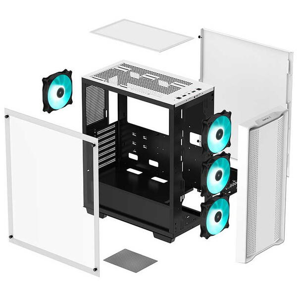 Carcasa Deepcool CC560 White Without Fans