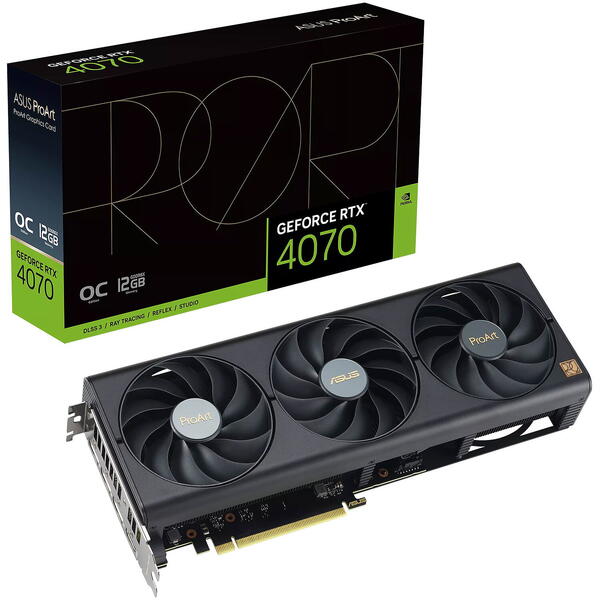 Placa video Asus GeForce RTX 4070 PRO ART 12GB GDDR6X 192 Bit DLSS 3.0