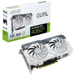 Placa video Asus GeForce RTX 4060 Ti Dual OC White 8GB GDDR6 128 Bit DLSS 3.0