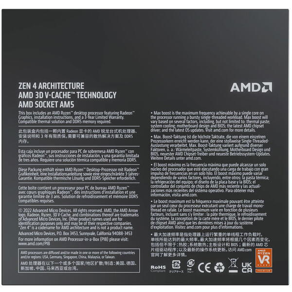 Procesor AMD Ryzen 9 7950X3D 4.2GHz Box