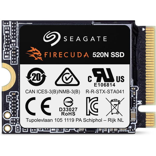 SSD Seagate FireCuda 520N 2TB PCI Express 4.0 x4 M.2 2230