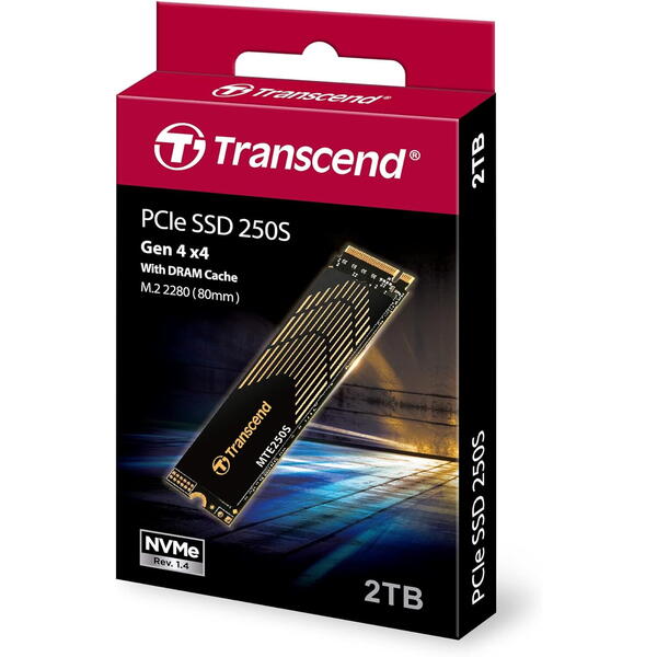 SSD Transcend MTE250S 2TB PCI Express 4.0 x4 M.2 2280