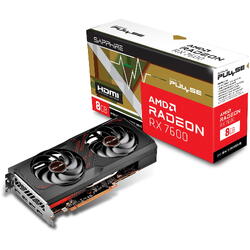 Placa video Sapphire Radeon RX 7600 Pulse 8GB GDDR6 1‎28 Bit