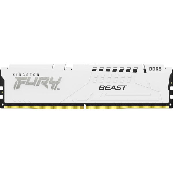 Memorie Kingston FURY Beast White 64GB DDR5 6000MHz CL36 Kit Dual Channel