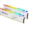 Memorie Kingston FURY Beast RGB White 64GB DDR5 6000MHz CL40 Kit Dual Channel